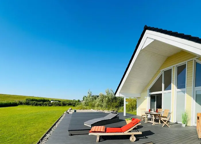 Ferienhaus Sealect-hus 5 Direkt An Der Nordsee Nahe St. Peter Ording - Mit Sauna, Whirlpool Und Kamin *